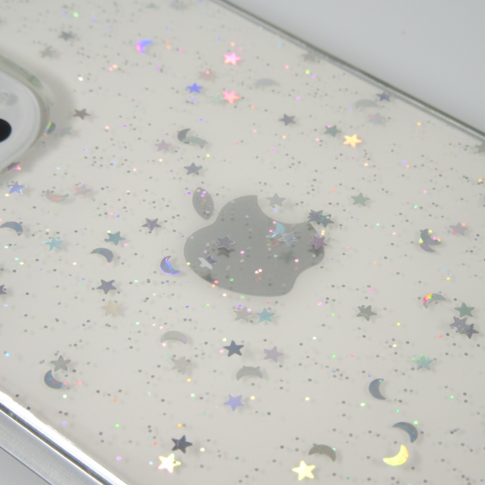 Coque iPhone 13 Pro - Clear Bubble Stars - Transparent