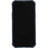 Coque iPhone 14 Pro Max - Cover Military Élite avec dos en carbone semi-transparent - Bleu foncé