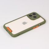 Coque iPhone 13 Pro - Dual Tone Bumper Mat Glass - Kaki