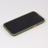 Coque iPhone 13 Pro - Dual Tone Bumper Mat Glass - Kaki