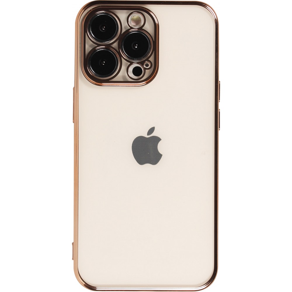 Hülle iPhone 14 Pro Max - Electroplate - Gold