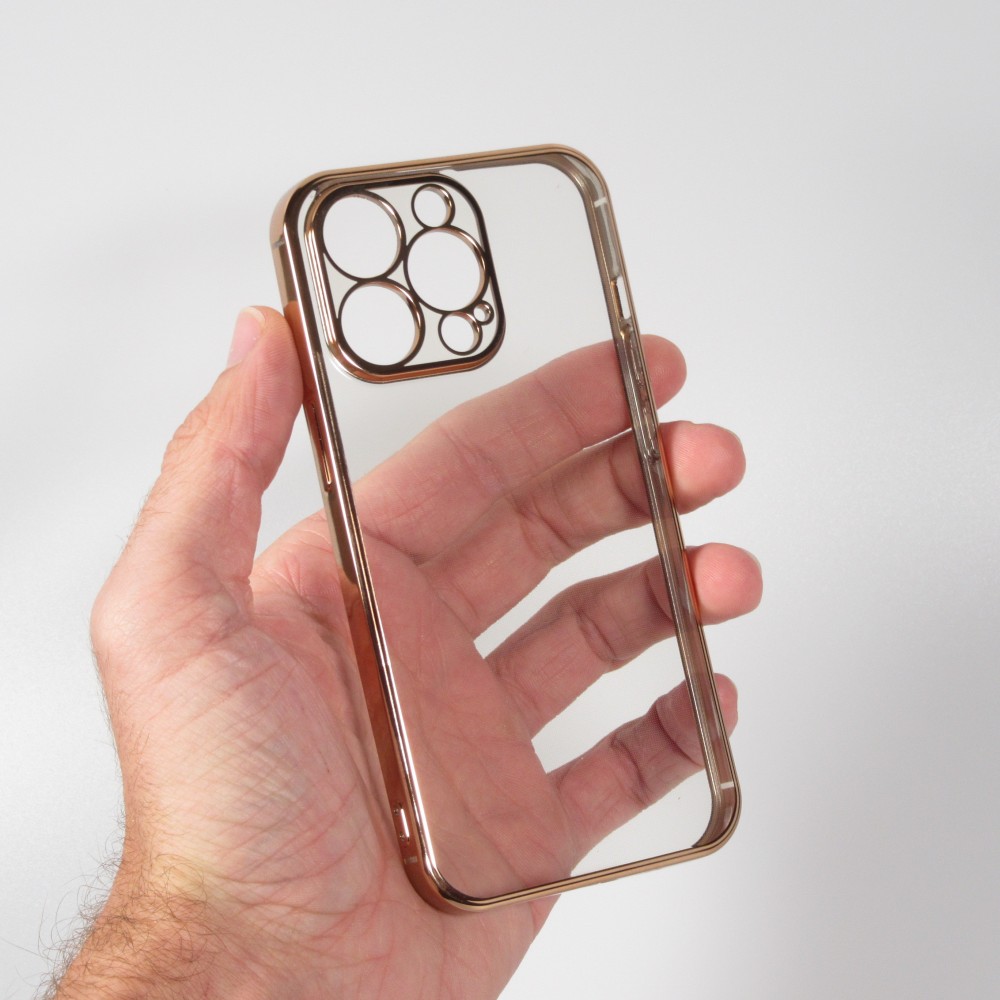 Hülle iPhone 14 Pro Max - Electroplate - Gold