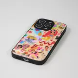 iPhone 14 Pro Case Hülle - Karol G Hot cartoons mit brillanter Oberfläche mit schwarzen Silikon Rändern