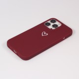 Coque iPhone 13 Pro Max - Gel coeur - Rouge