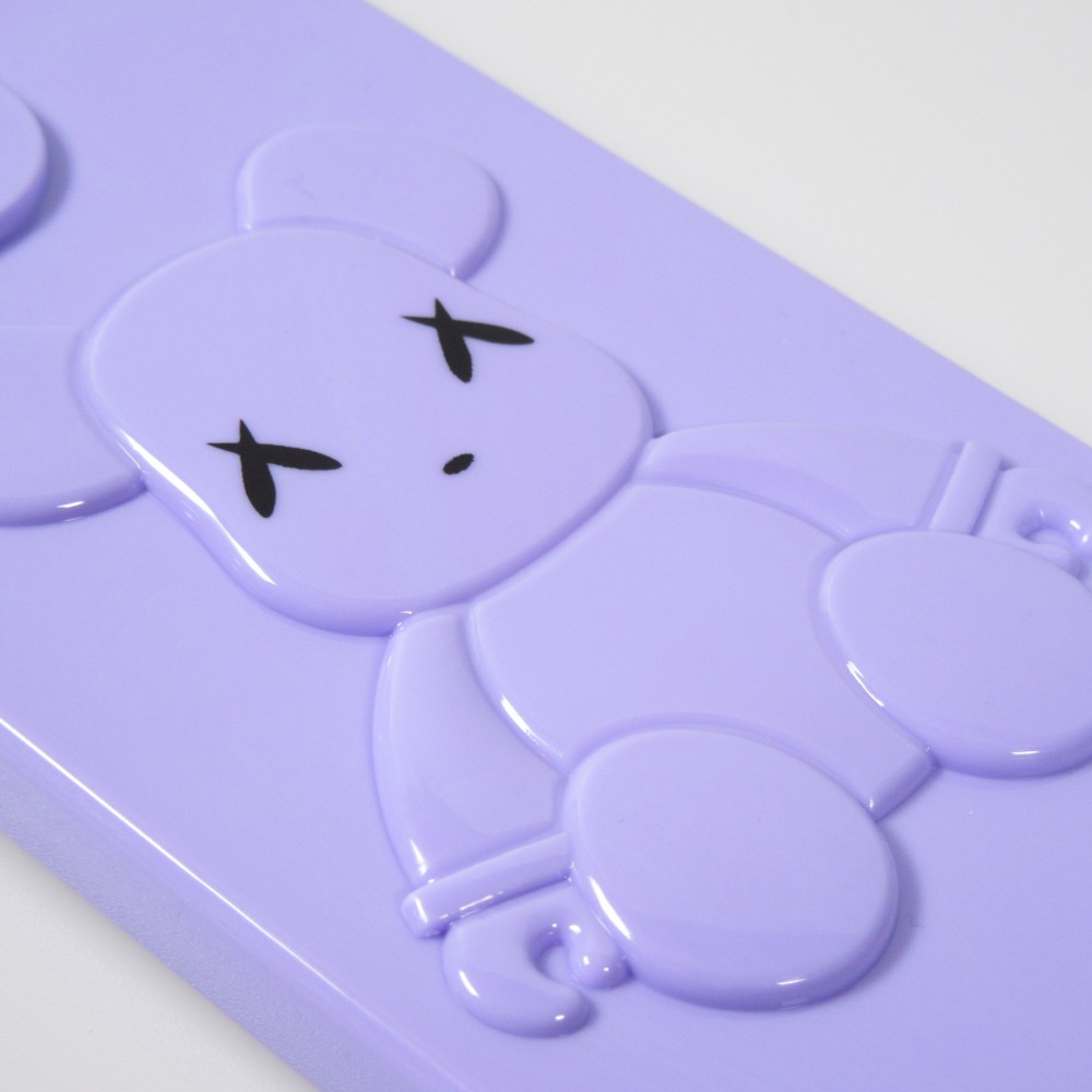 Coque iPhone 13 Pro - Gel Dead bear 3D - Violet