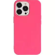 Hülle iPhone 13 Pro Max - Gummi - Dunkelrosa