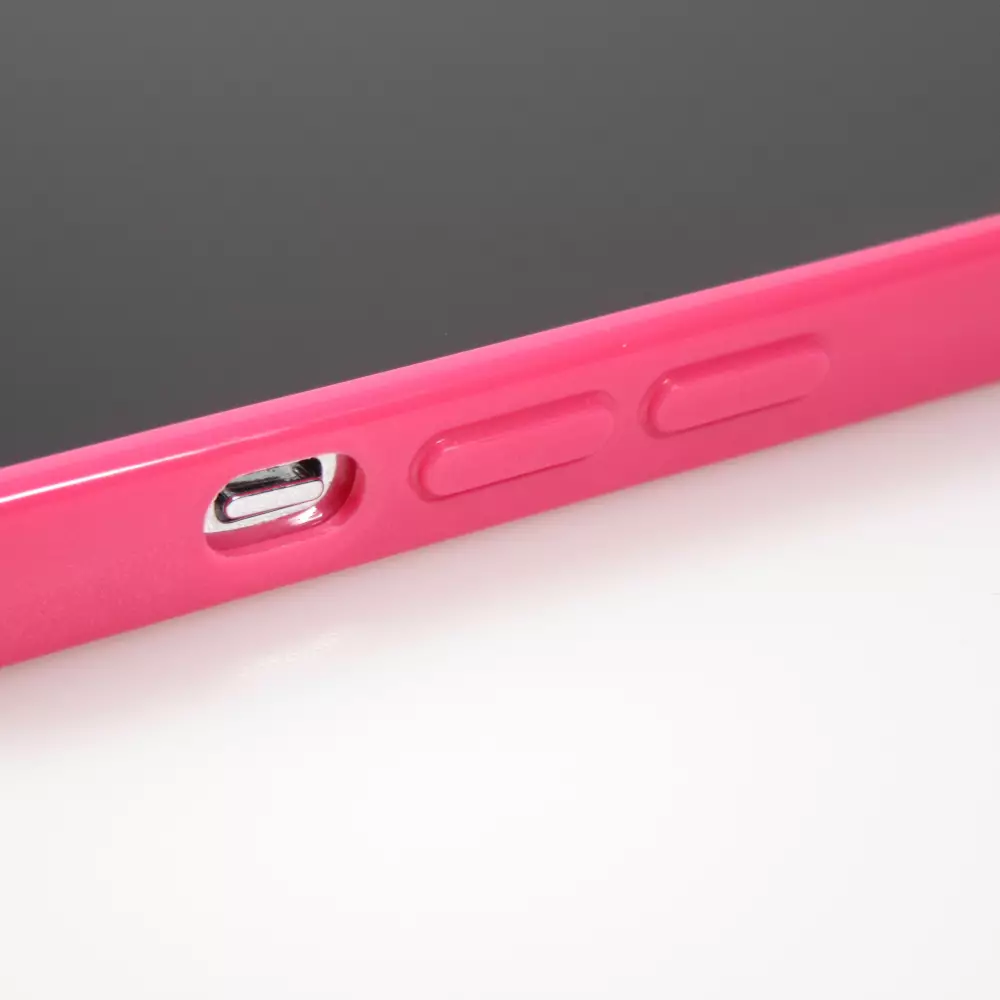 Hülle iPhone 13 Pro Max - Gummi - Dunkelrosa