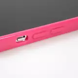 Hülle iPhone 13 Pro Max - Gummi - Dunkelrosa