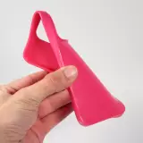 Hülle iPhone 13 Pro Max - Gummi - Dunkelrosa