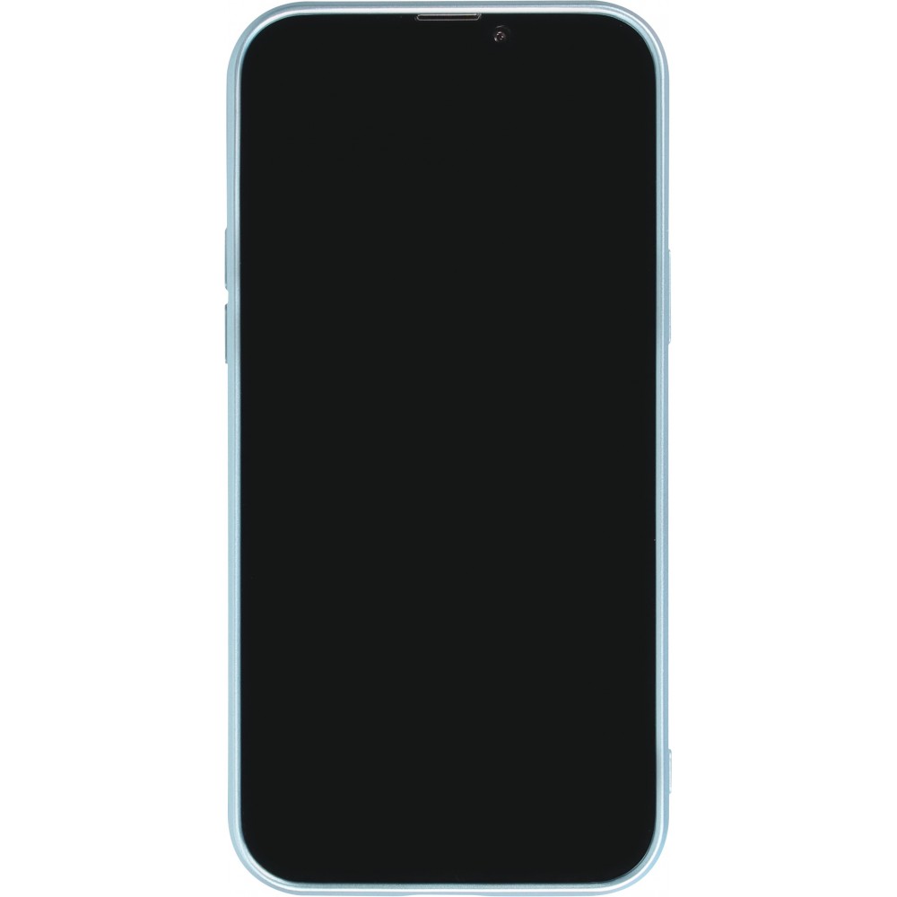 Coque iPhone 14 Pro - Gel souple avec vitre de protection caméra MagSafe - Bleu