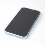 Coque iPhone 14 Pro - Gel souple avec vitre de protection caméra MagSafe - Bleu