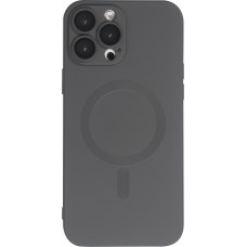 Coque iPhone 16 Pro - Gel souple avec vitre de protection caméra MagSafe - Noir