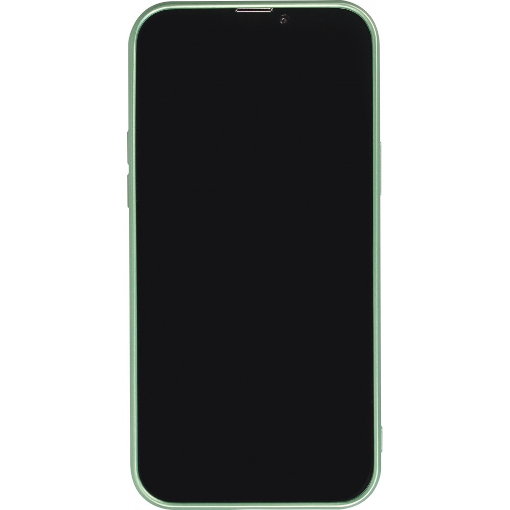 Coque iPhone 14 Pro Max - Gel souple avec vitre de protection caméra MagSafe - Vert