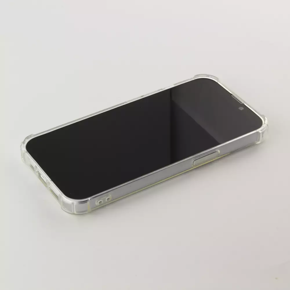 iPhone 16 Pro Case Hülle - Gummi Transparent Gel Bumper mit extra Schutz für Ecken Antischock