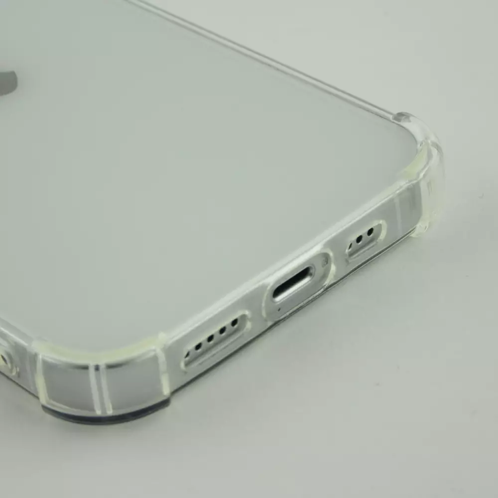 iPhone 16 Pro Case Hülle - Gummi Transparent Gel Bumper mit extra Schutz für Ecken Antischock