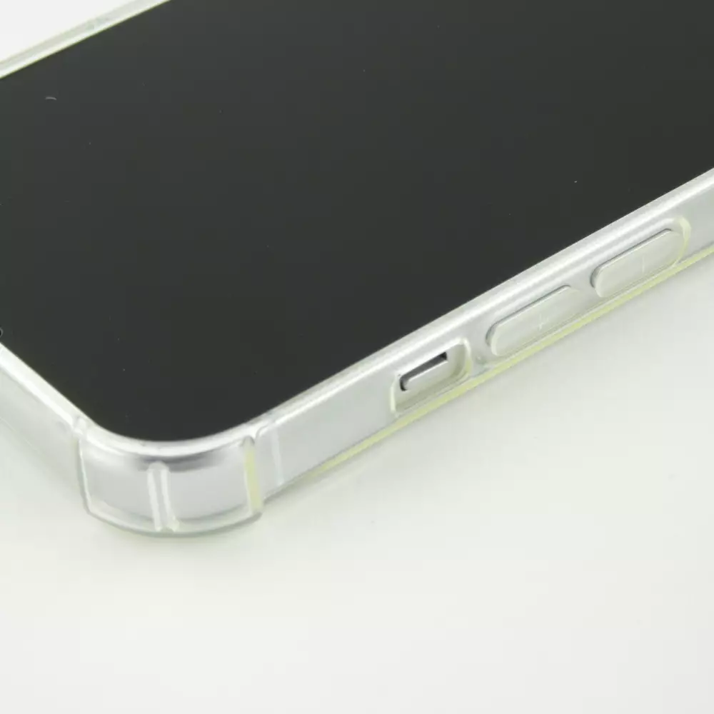 iPhone 16 Pro Case Hülle - Gummi Transparent Gel Bumper mit extra Schutz für Ecken Antischock