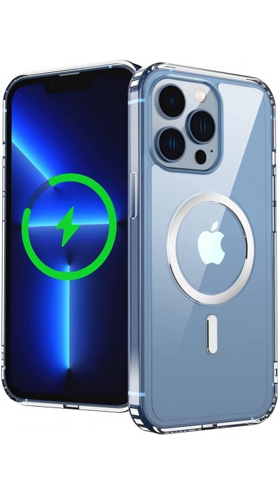 Coque iPhone 16 Pro Max - Gel transparent compatible MagSafe silicone TPU Super Clear