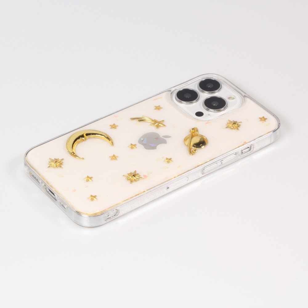 Coque iPhone 13 Pro Max - Glass 3D Espace - Transparent