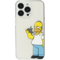 Coque iPhone 16 Pro - Gel cartoon Homer Simpson