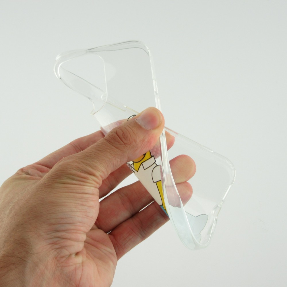 Coque iPhone 16 Pro - Gel cartoon Homer Simpson