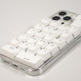 Coque iPhone 13 Pro Max - Clavier d'ordinateur rétro 3D (Disposition aléatoire) - Transparent