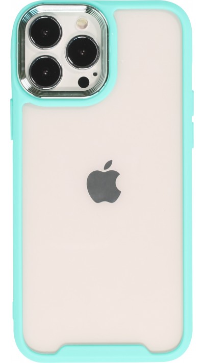 Coque iPhone 13 Pro Max - Fashion Case Pro Camera 360° protection silicone - Turquoise