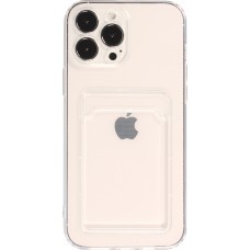 Coque iPhone 13 Pro Max - Gel Porte-carte - Transparent