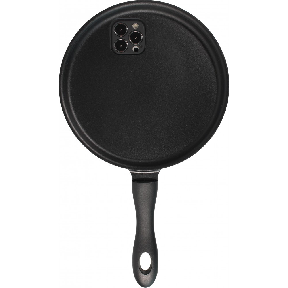 Coque iPhone 13 Pro Max - Poêle plate 3D avec poignée - Noir