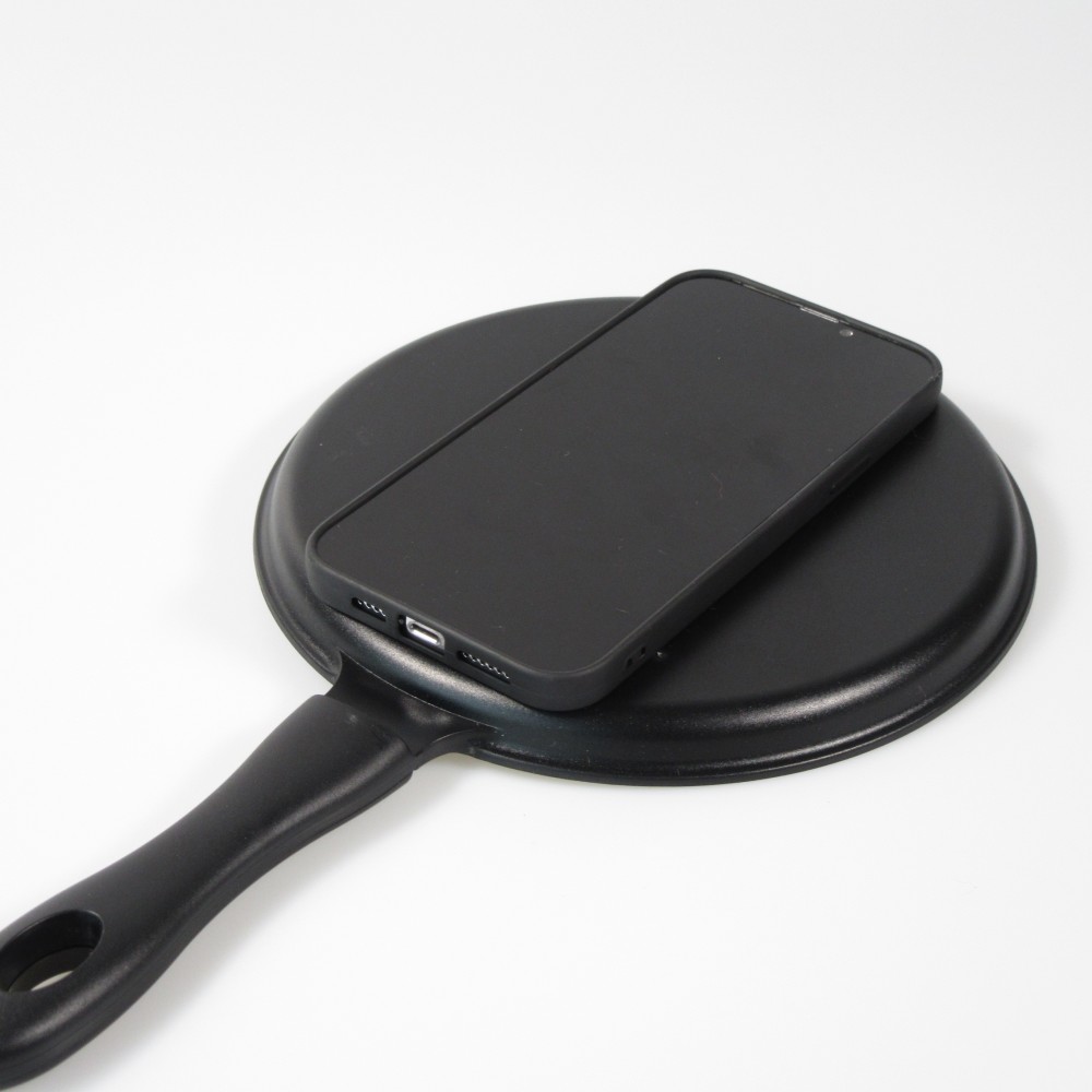 Coque iPhone 13 Pro Max - Poêle plate 3D avec poignée - Noir