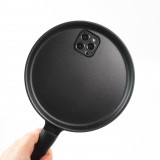 Coque iPhone 13 Pro Max - Poêle plate 3D avec poignée - Noir