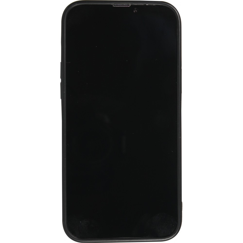 Coque iPhone 13 Pro Max - Premium Cuir avec surpiqûres et trou   - Brun