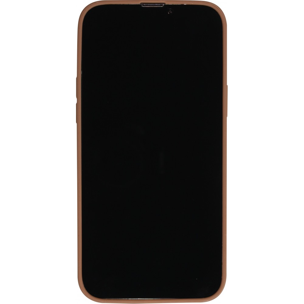 Coque iPhone 15 Plus - Silicone Mat - Brun