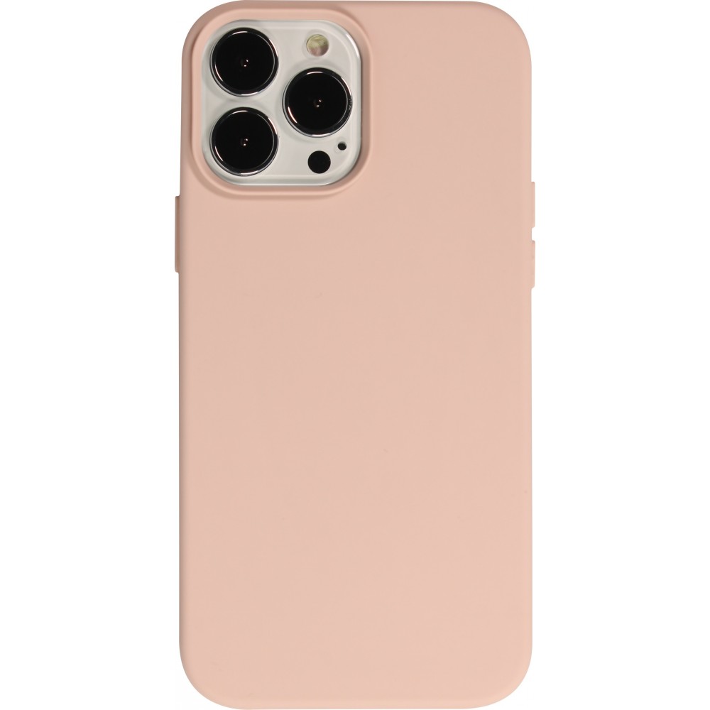 Coque iPhone 15 Pro - Soft Touch rose pâle