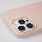 Coque iPhone 15 Pro - Soft Touch rose pâle