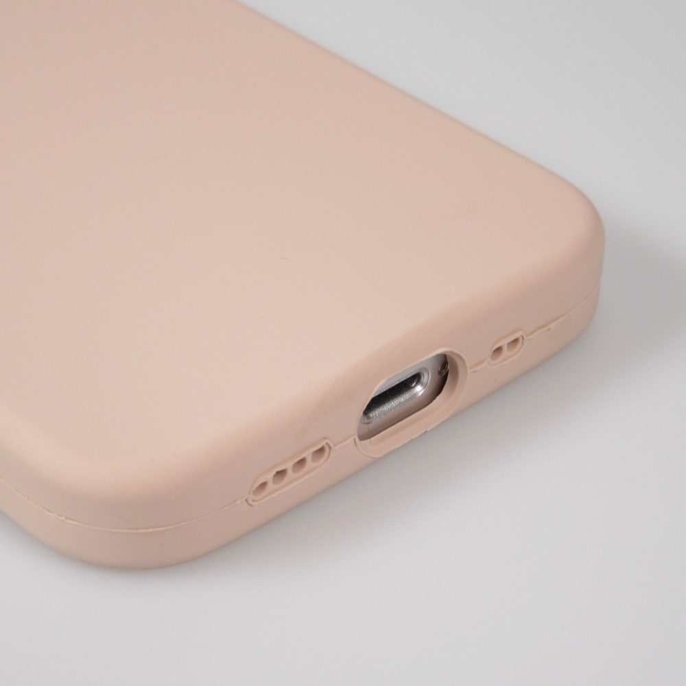 Coque iPhone 15 Pro - Soft Touch rose pâle