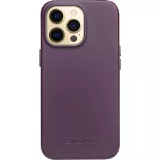 iPhone 13 Pro Max Case Hülle - Qialino Echtleder (MagSafe kompatibel) - Violett