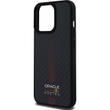 Coque iPhone 13 Pro - Red Bull Racing Carbon Powerbar MagSafe - Noir