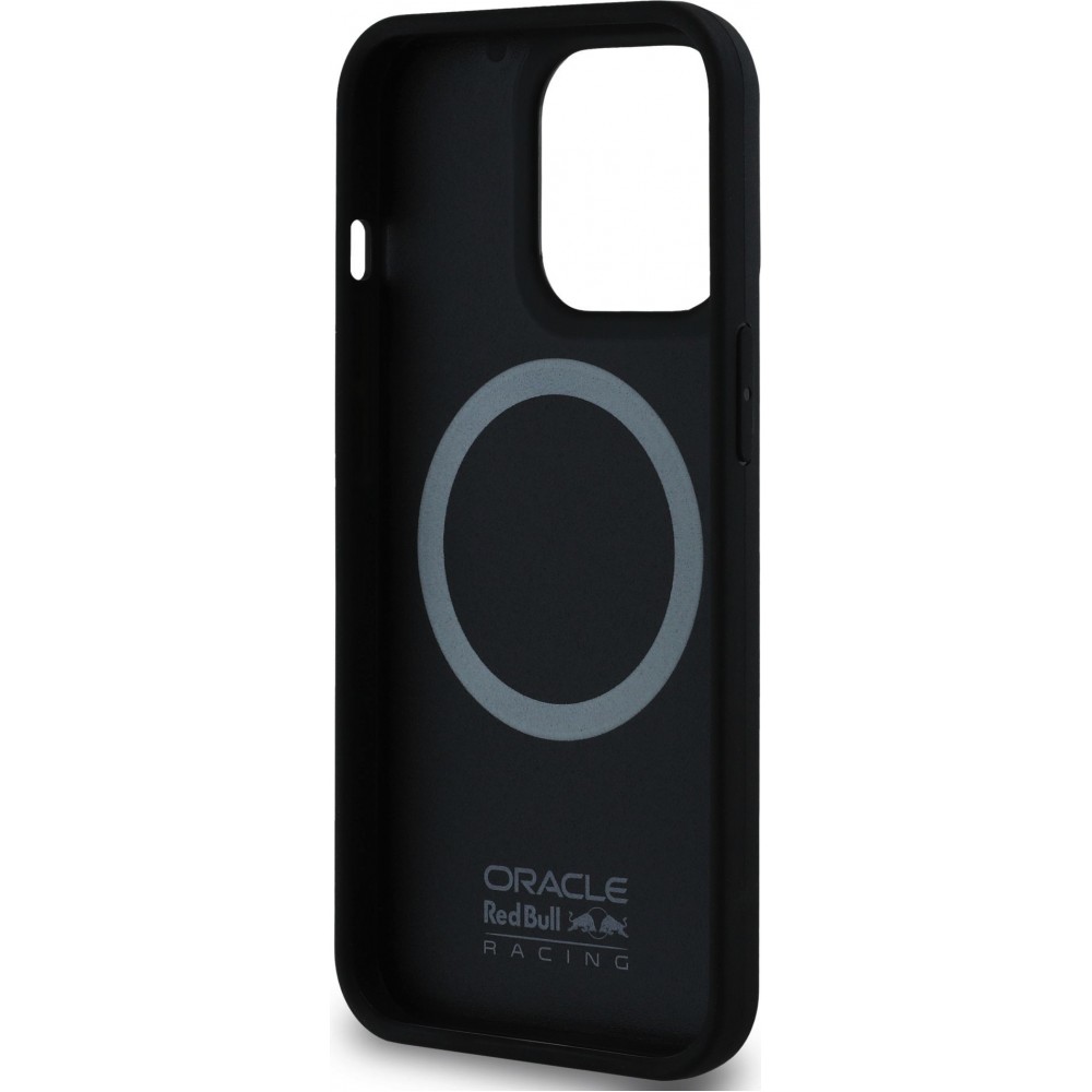 Coque iPhone 13 Pro - Red Bull Racing Carbon Powerbar MagSafe - Noir