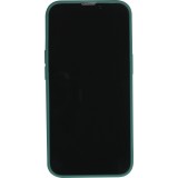 Coque iPhone 13 Pro - Silicone Mat Coeur doré - Vert foncé