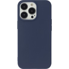 iPhone 13 Pro Case Hülle - Silikon Mat dunkelblau