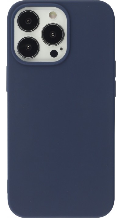 Coque iPhone 13 Pro - Silicone Mat - Bleu foncé