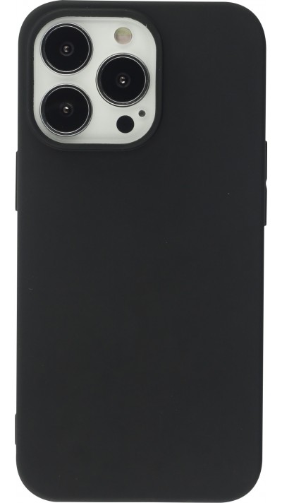 Coque iPhone 15 Pro Max - Silicone Mat - Noir