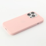 Coque iPhone 15 Pro Max - Silicone Mat - Rose clair