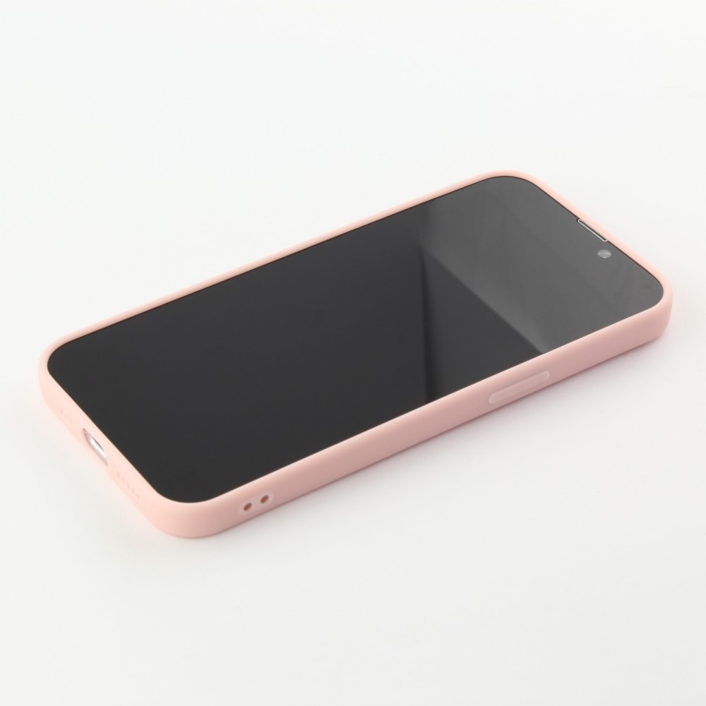 Coque iPhone 15 Pro Max - Silicone Mat - Rose clair