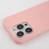 Coque iPhone 15 Pro Max - Silicone Mat - Rose clair