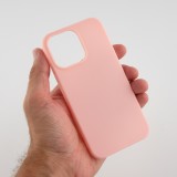 Coque iPhone 15 Pro Max - Silicone Mat - Rose clair