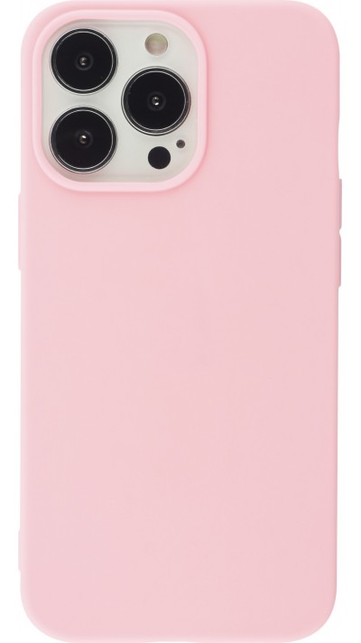 Coque iPhone 13 Pro - Silicone Mat - Rose foncé