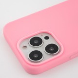 Coque iPhone 15 Pro Max - Silicone Mat - Rose foncé