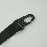 iPhone 13 Pro Max Case Hülle - Silikon mit Kordel und Haken - Schwarz