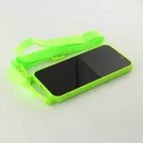 iPhone 13 Pro Max Case Hülle - Silikon mit Kordel und Haken - Hellgrün